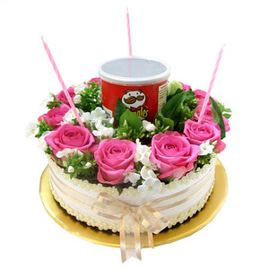 [flowercake] 핑크&amp;프링글스